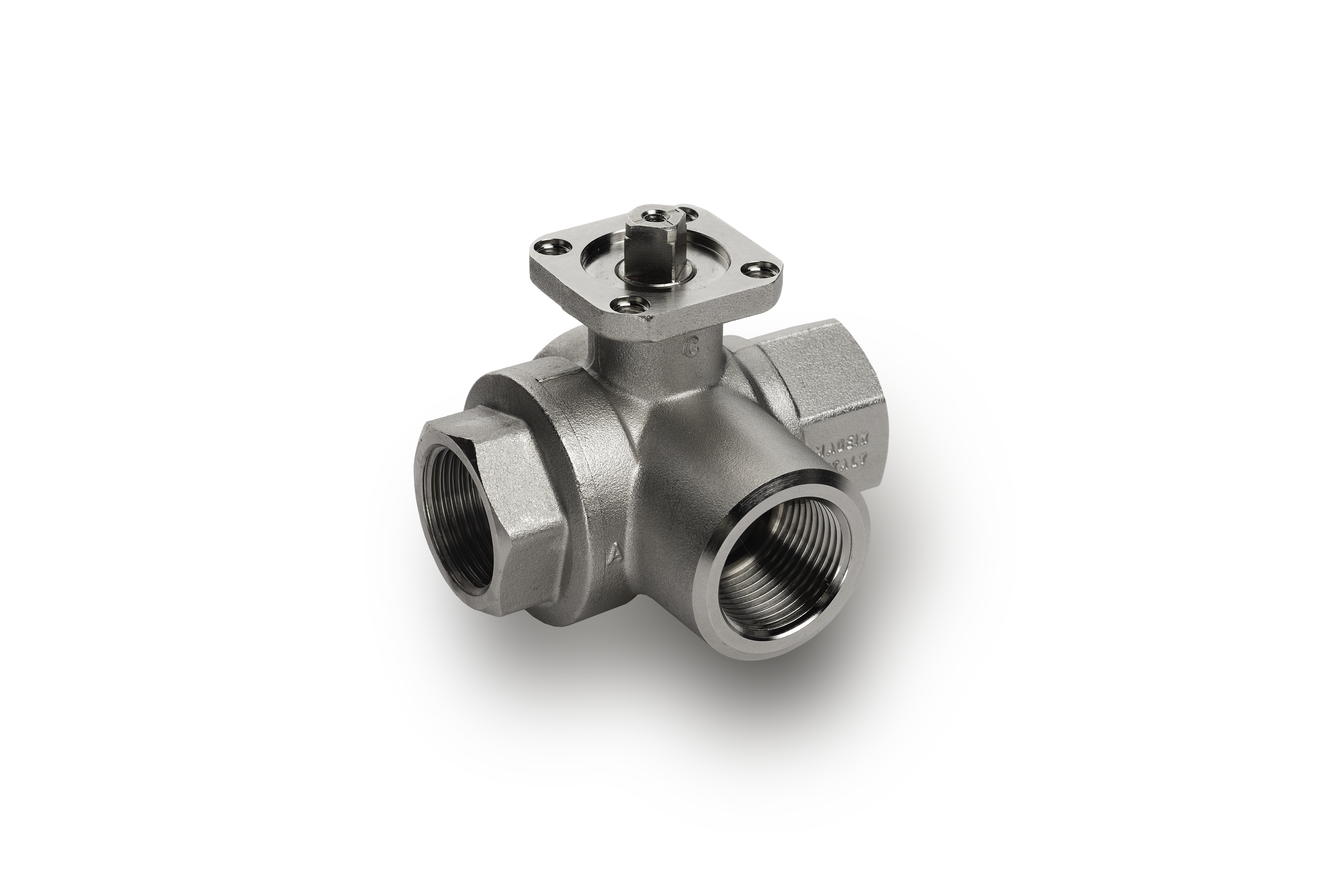 RUB S.6405 Brass Ball Valve with Mounting Pad - BSVM