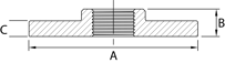 Galv Malleable Flange