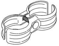 Gate Hardware-Temp Fence Clamp Drawing