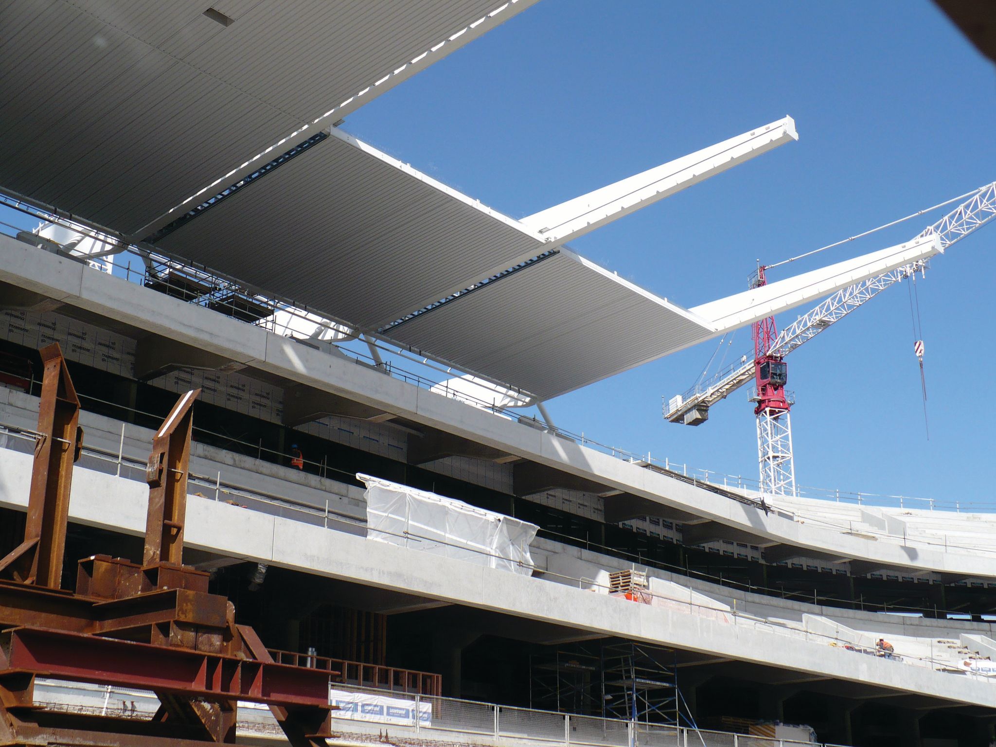 H J Asmuss supplied structural steel for the cover of the South Stand, Eden Park. Constructed for the 2011 Rugby World Cup