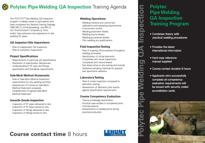 Le Hunt - Polytec Pipe Welding QA Inspection Brochure