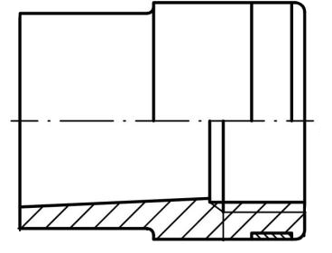 PVC-U Met Reducing Bush Plain/Threaded