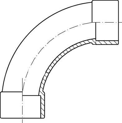 PVC-U Met PN16 Bend 90º