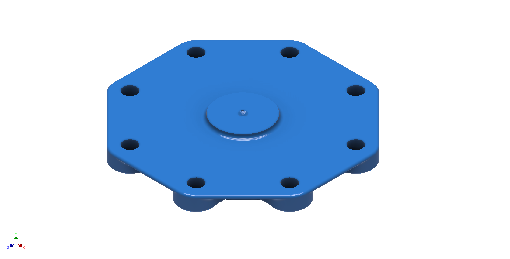 DI Nylon - Blank Flange