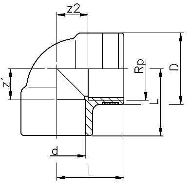 PVC-U Met Elbow 90º Plain/Threaded