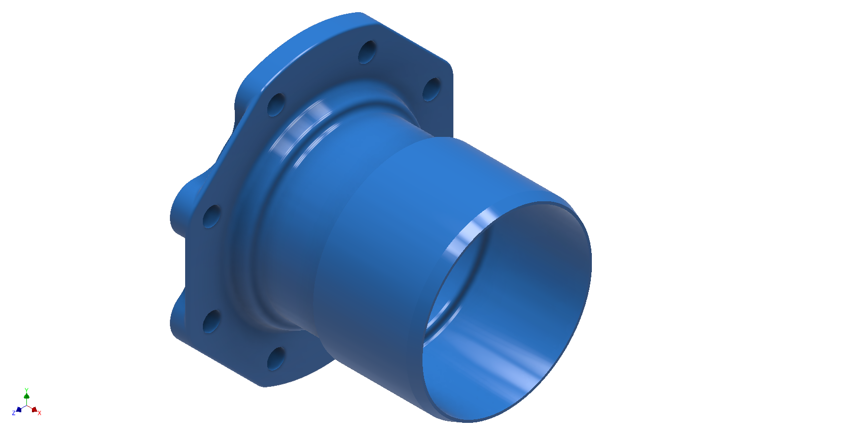 DI Nylon - Flange Spigot Adaptor