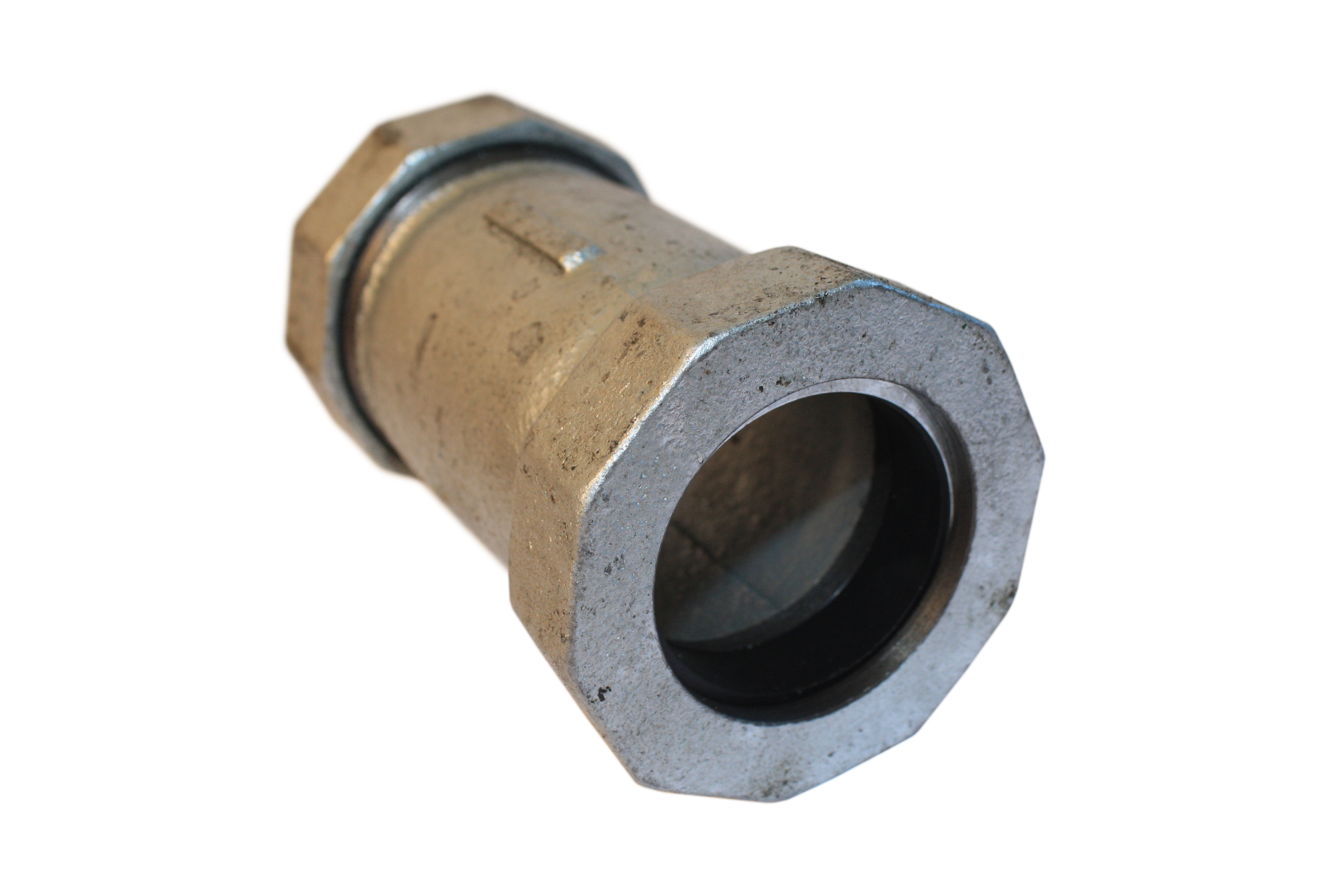 Gal Mal Fittings-FF Long Compr Coupling