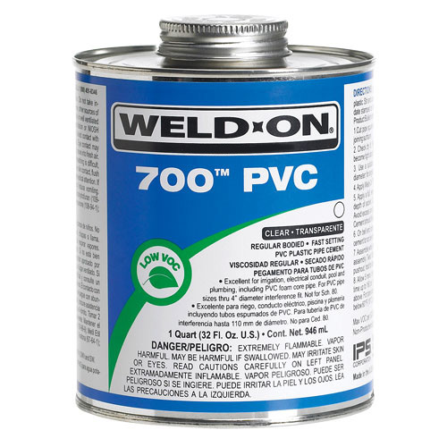 IPS 700 PVC Clear Regular Bodied Solvent Cement