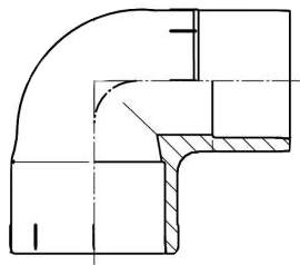 Pro-fit System Elbow 90°