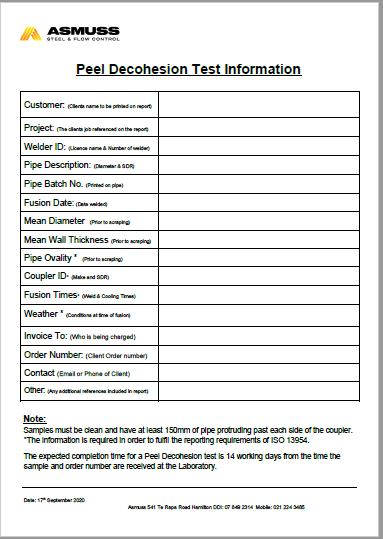 Pel Dec Test Information