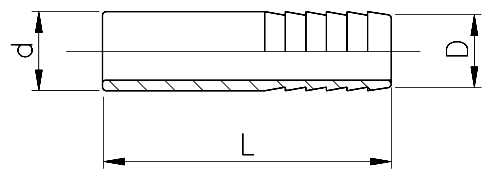 PVC-U Met Spigot Hosetail Parallel Hose Barb