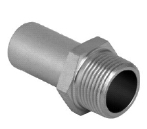 Mapress SS Adaptor Male Thread, Plain End